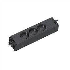 Bachmann 906.18818 Interior Type F Plugless IP20 Black 3 socket s AC 3x Type F