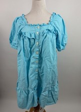 Stoney Clover Target Linen Babydoll Blue Dress Women’s XS