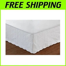 Greenland Home King Size Quilted Bed Skirt - Paisley Pattern