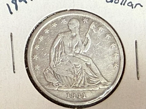 1841-O Seated Liberty Silver Half Dollar Rare Date Type Coin VG / Fine