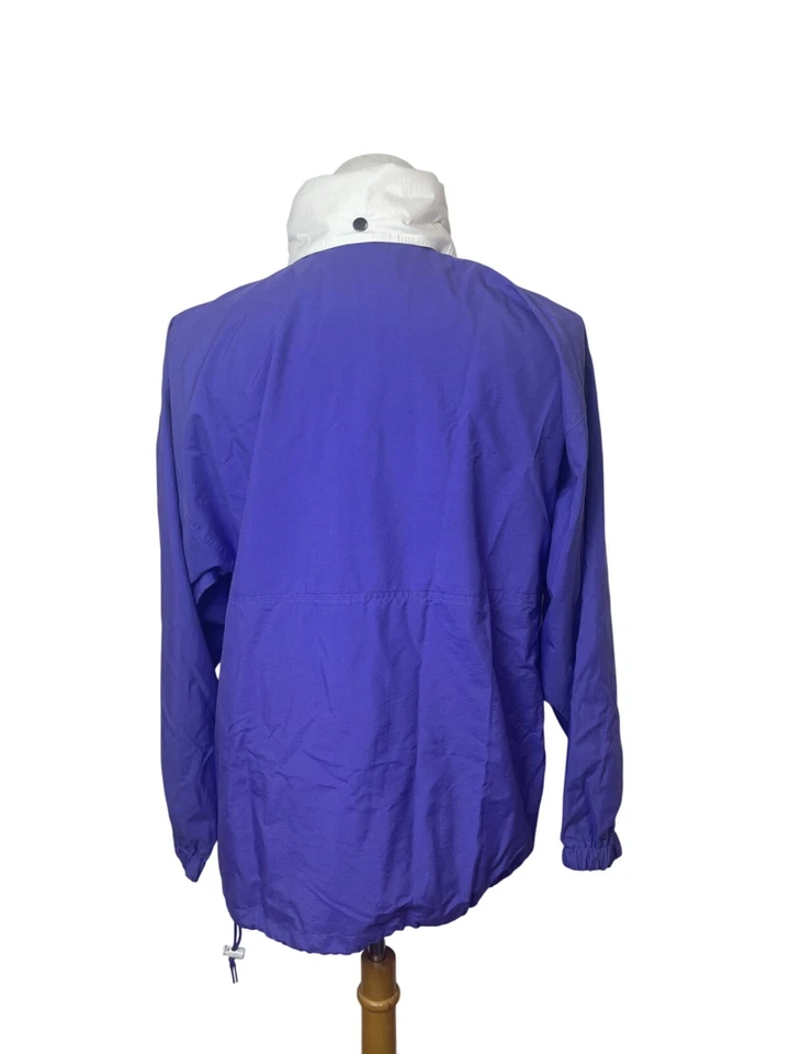 Chaqueta retro para hombre Fahrenheit púrpura con capucha cremallera y botones talla pequeña Foto 3 de 4