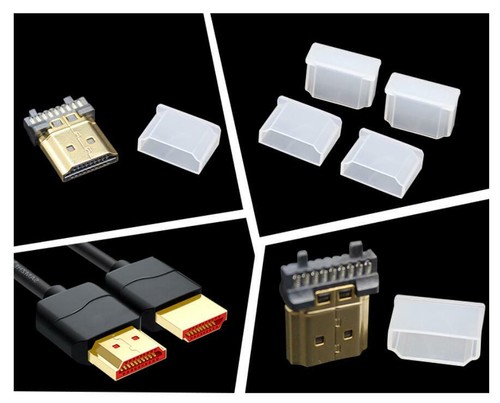 10x Anti Dust Plugs Stopper Cover Caps for HDMI Male Cable Connector - Photo 4 sur 4