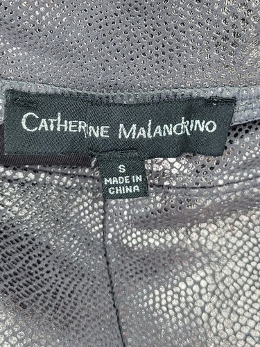 Catherine Malandrino Pants Womens Small Metallic Animal Print Pull On Leggings - Picture 3 of 8