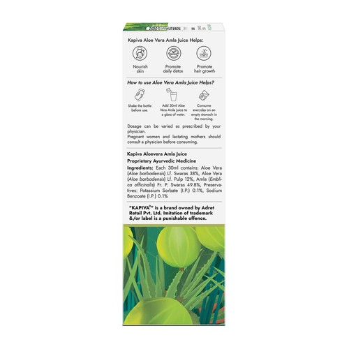 Kapiva Wild Amla Juice - Detox juice for weight loss & Source of Vitamin C - 1 L - Picture 7 of 7