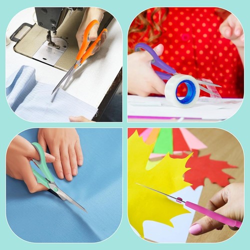 Bulk 24 Pack 8" Scissors - Ideal for Crafting & Classroom Use, Left/Right Hand - Picture 9 of 9