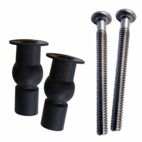 TOILET SEAT FITTINGS HINGES, REPLACEMENT SEAT BOLT, NONSLIP CONES