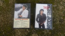 Vintage Michael Jackson Bad  Thriller Cassette Tape Collectible Music