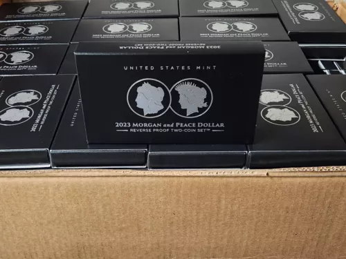 OGP and COA only for 2023 reverse proof morgan and peace silver dollar set