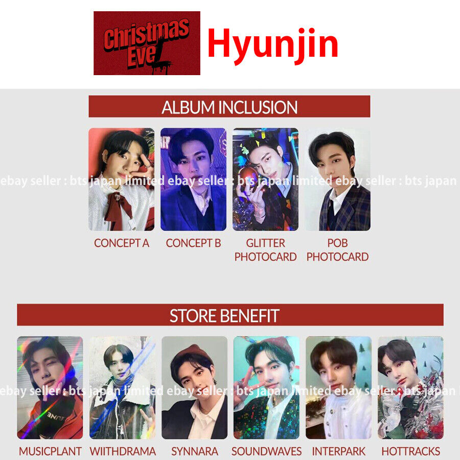 Stray Kids Hyunjin Christmas EveL Official Photocard CONCEPT Stray Kids Hyunjin Christmas EveL Official Photocard CONCEPT