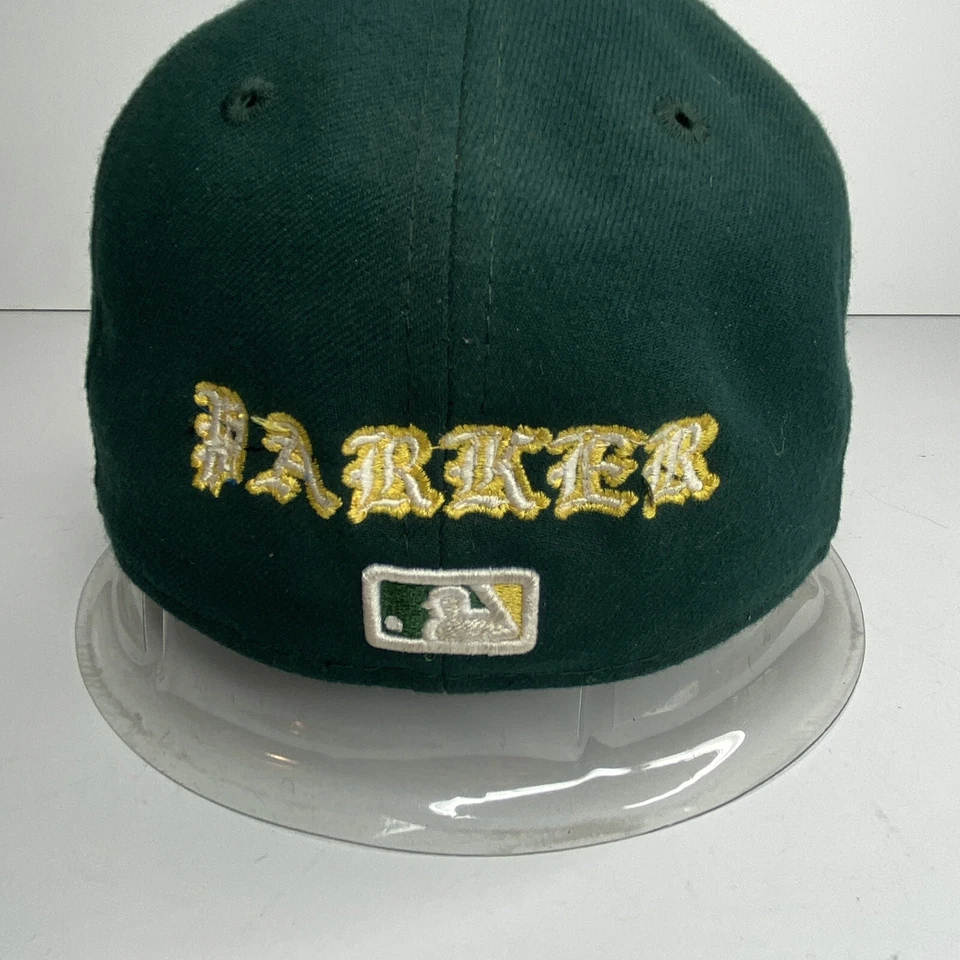 MLB New Era Oakland A's Jarrod Parker Sz 7 Fitted Hat Cap Authentic Collection - Image 2 of 4