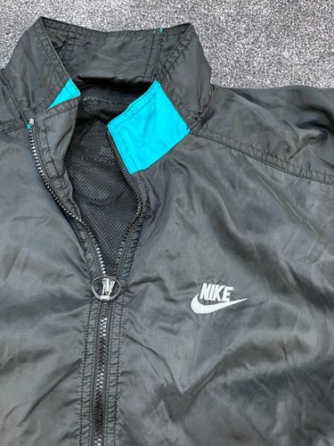 Vintage Nike Windbreaker Tracksuit Blue & Black Jacket Nylon Unisex Size L - Picture 10 of 19