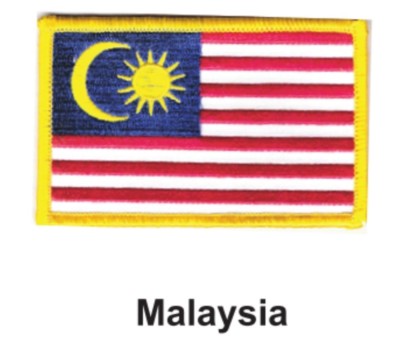 Malaysia Flag Patch Iron On Sew On Embroidered Applique Badge National Flag Patch In Multiple Sizes - Australia - Foto 10