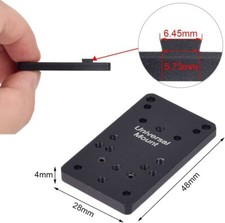 Universal Glock Rear Sight Mount Plate Base Fit Red Dot Sight Pistol Accessories