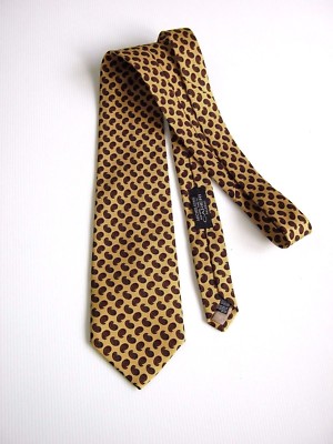 Cravate Homme Michelsons Of London Soie Fox Unique - Or - NEUF Avec Étiquettes