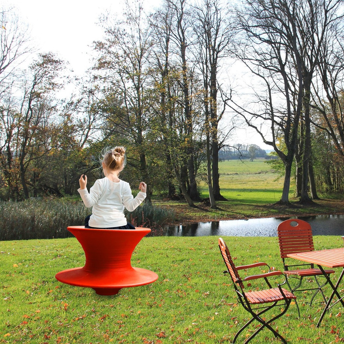 オサム回転椅子 360° Rotating Gyro Spun Chair – Ergonomic Spinning Swivel Chair
