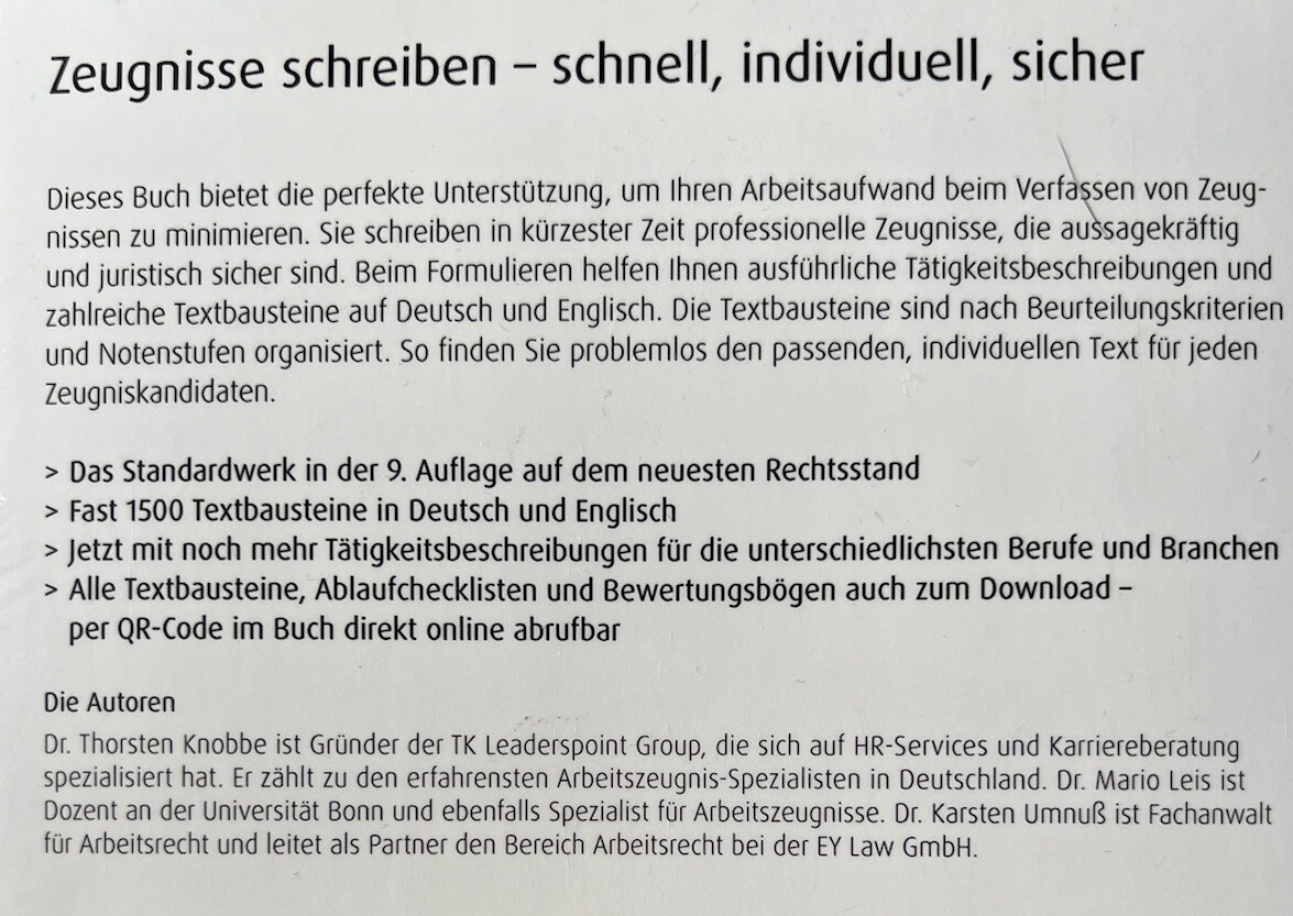 Thumbnail - Buch Arbeitszeugnisse Und Buch Arbeitszeugnisse Für Führungskräfte -