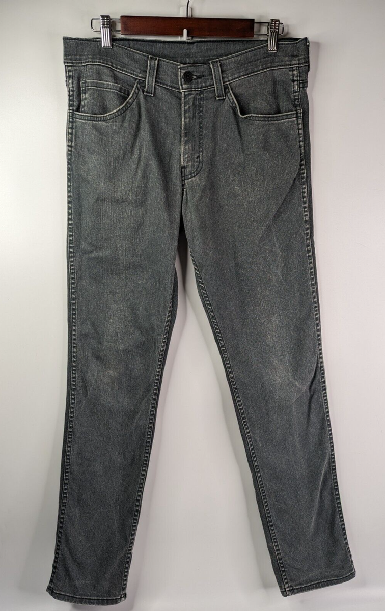 、 Levi's 511 Slim Fit Gray Denim Dark Wash Jeans Men's 32x34 (34x33