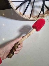 Drumbeater Oak tree Drumstick Hand crafted Shamanic healing journey drumming ,.