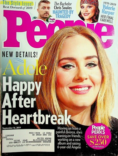 People Magazine September 16, 2019 Adele Happy After Heartbreak - 第 1/2 張圖片
