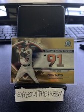 2023 Bowman Chrome Scouts Top 100 Gold Refractor Coby Mayo Rookie ORIOLES 07/50