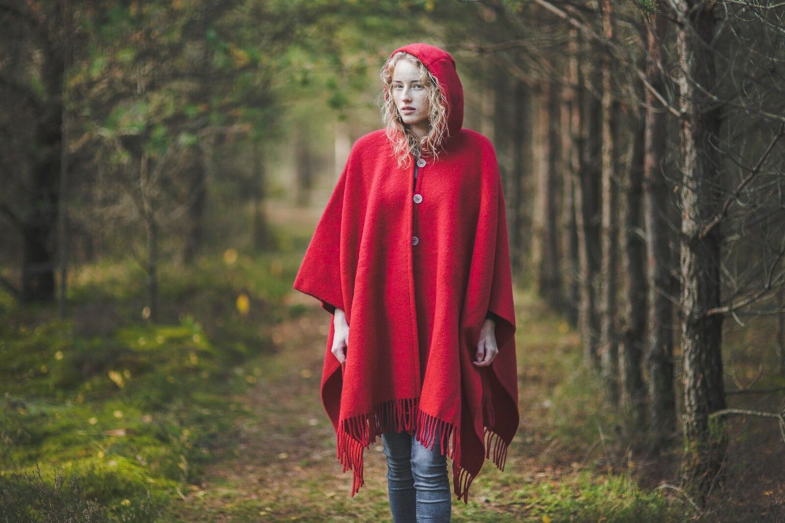 Poncho Damen LaoZan Damen Poncho Mantel Mit Kapuze  Produktbild-Vorschau 4