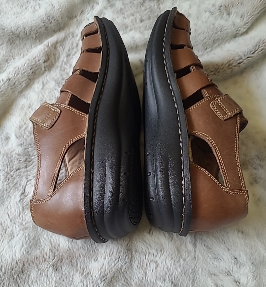 Alegria Martinique Brown Leather Fisherman Sandals Eur 42 