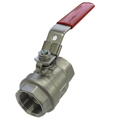 FRITTEUSE ÖLABLASSVENTIL HOCHTEMPERATUR VOLLBOHRUNG HEBEL 1-1/4'' EDELSTAHL