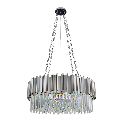 Candelabro de cristal suspendido glamoroso Ø80 cm - cromado - Imagen 2 de 30