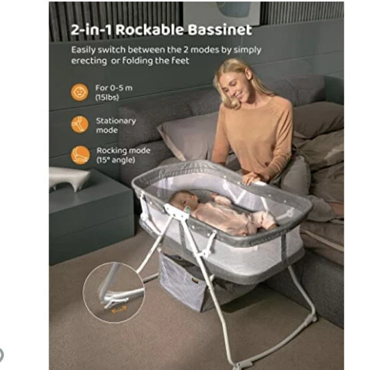 Besrey 2 in deals 1 travel cot