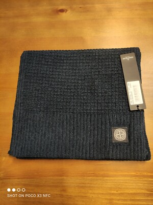 Stone Island Junior Scarf In Navy BNWT UK