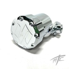 HAYABUSA CHROME "S" ENGRAVED REAR BRAKE RESERVOIR FOR 99-24 SUZUKI HAYABUSA