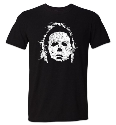 Michael Myers Retro Maske Shirt Distressed Halloween Grusel Film Shirts Freitag 13 - Bild 4 von 8