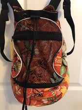 GAP Unisex 2-Section Bucket Beach Backpack Hawaii Tropical Island Hut Waikiki