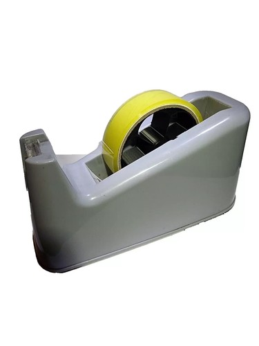 NEW Replacement Spare Sellotape Tape Dispenser Desktop Wheel Spin Black UK Made - Picture 4 of 4