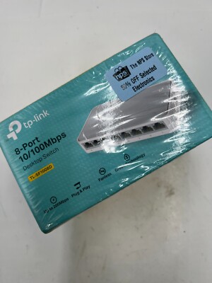TP-Link TL-SF1008D 8-Port 10/100Mbps Fast Ethernet Unmanaged Desktop Switch