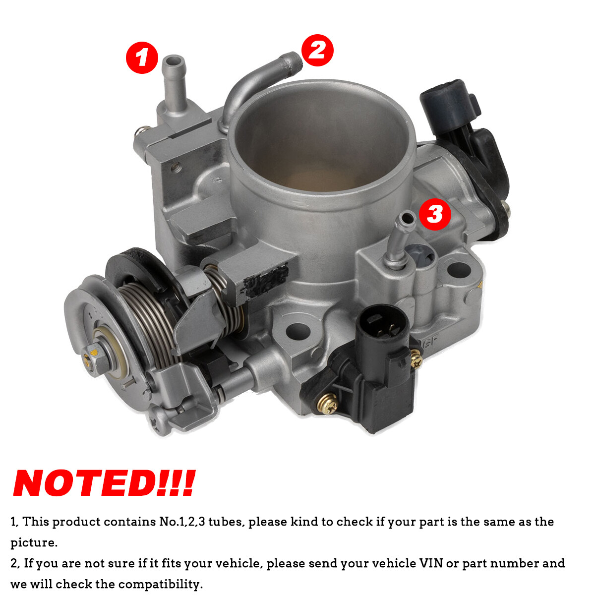 Throttle Body W/Sensors 16400PAAA61 For Honda Accord LX EX SE 2.3L
