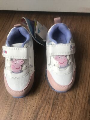 Light Up George Pig Trainers Girls Peppa Pig Trainers Pink Light Up