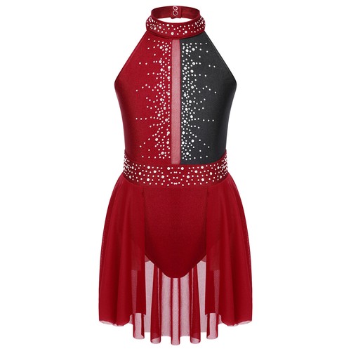 Kids Girls Lyrical Dance Dress Modren Contemporary Costume Ballerina AU - Picture 2 of 54