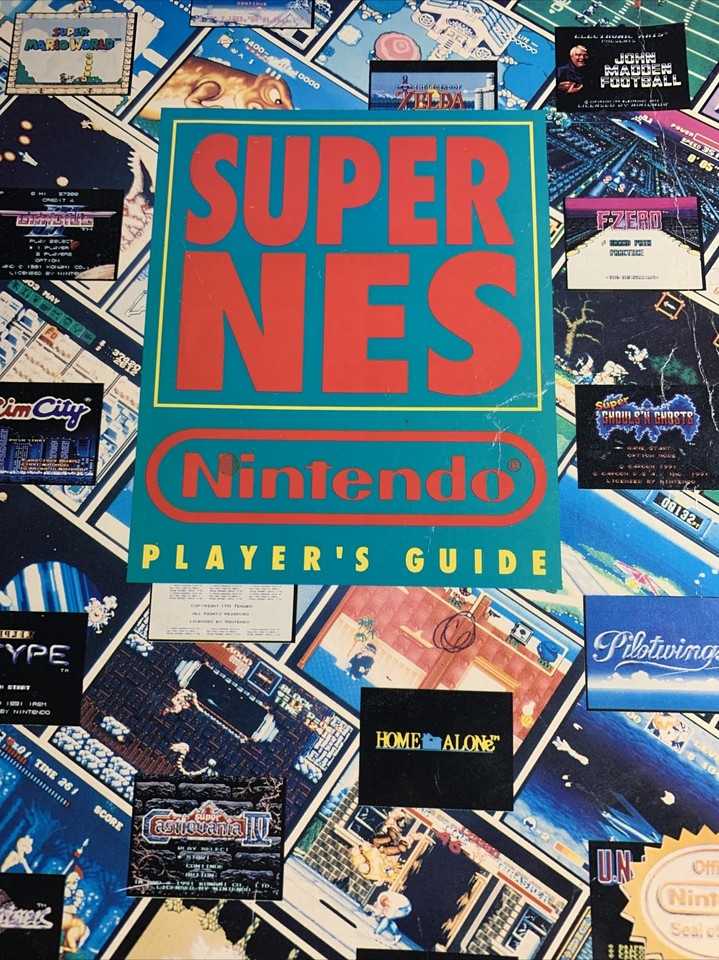 Snes Player Guide.pdf Official Nintendo Super NES Player's Guide Book SNES 1992 Magazine FAST ...