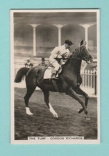 HORSE RACING - PATTREIOUEX - SCARCE  JOCKEY  CARD  -  GORDON  RICHARDS  -  1935