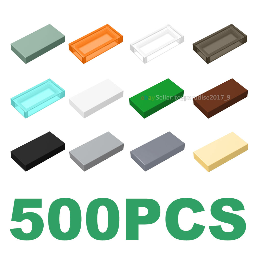 500 azulejos planos 1x2 nuevos (ID 3069/306901) acabado modular ladrillos a granel