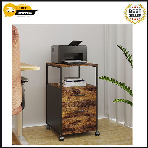 File 2 Drawers Rolling Office Filing + Wheels eBay