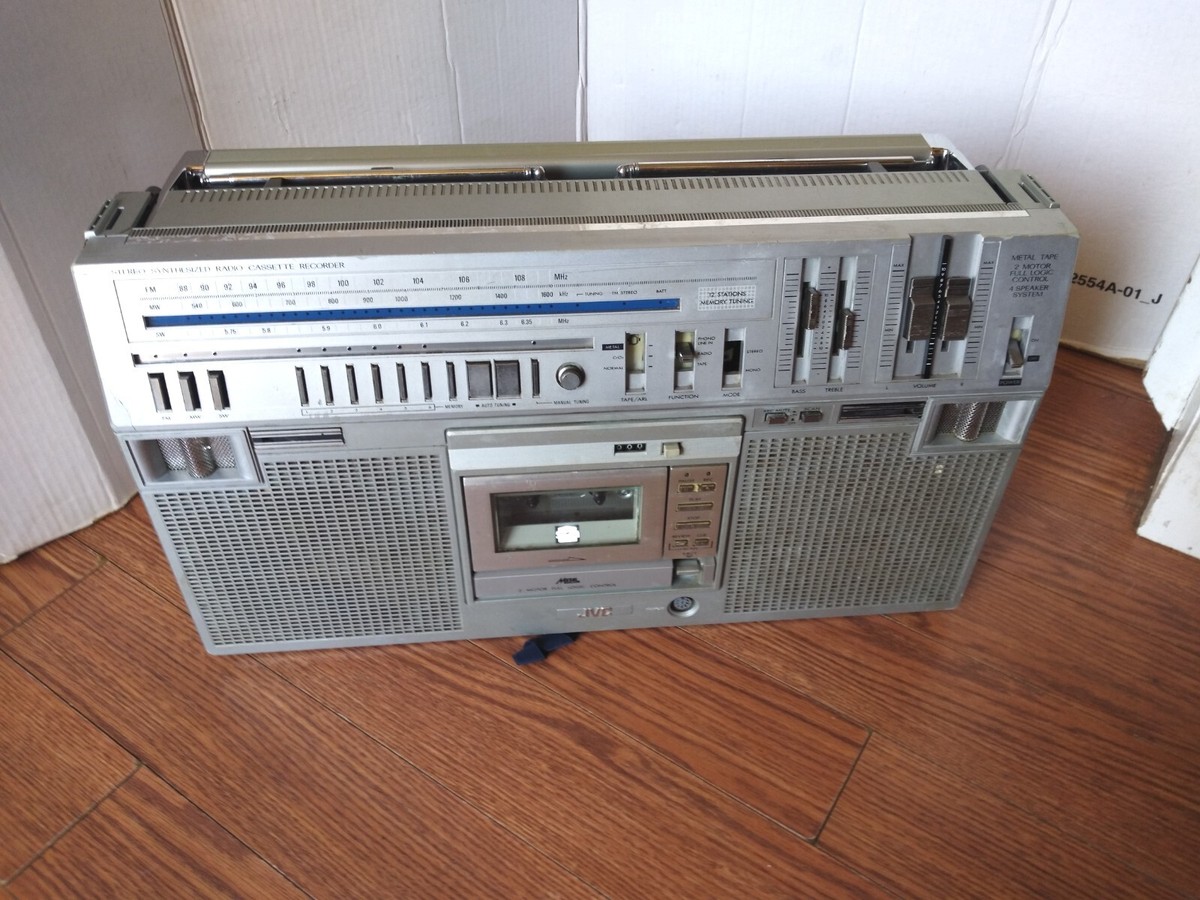 Vintage JVC RC-M80JW Stereo Radio Cassette Recorder BOOMBOX