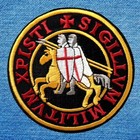 Patch Écusson Les Templiers Chevaliers (Réf b) - Thermocollant