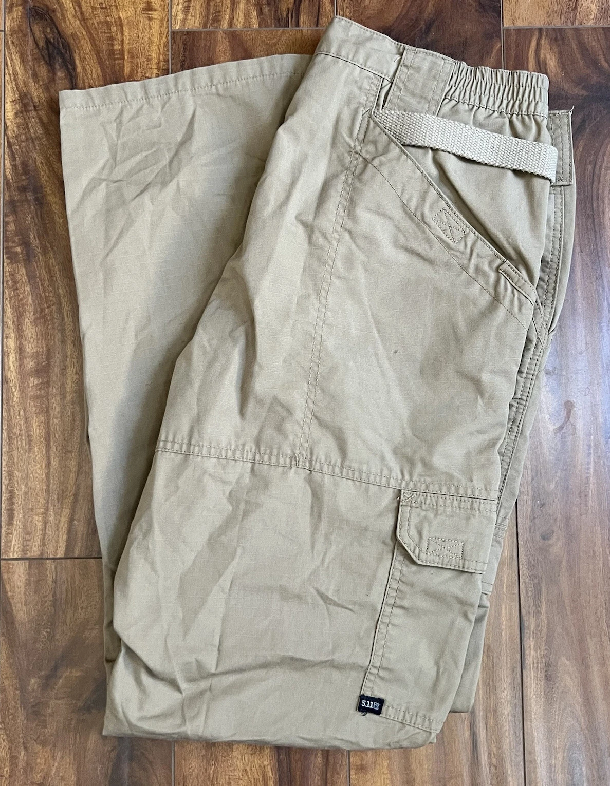 5.11 Men’s 36 x 33 Tactical Series 74273 Taclite Beige Cargo Pants