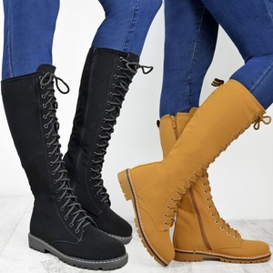 flat lace up booties