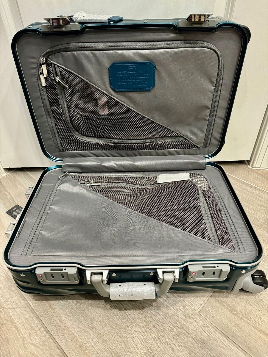 NEW Tumi 19 Degree Denim Aluminum International 4-Wheeled NEW Tumi 19 Degree Denim Aluminum International 4-Wheeled