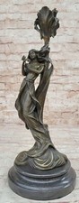 Lost Wax Method Wood Nymph Sculpture - Artistic Dining Room Decor