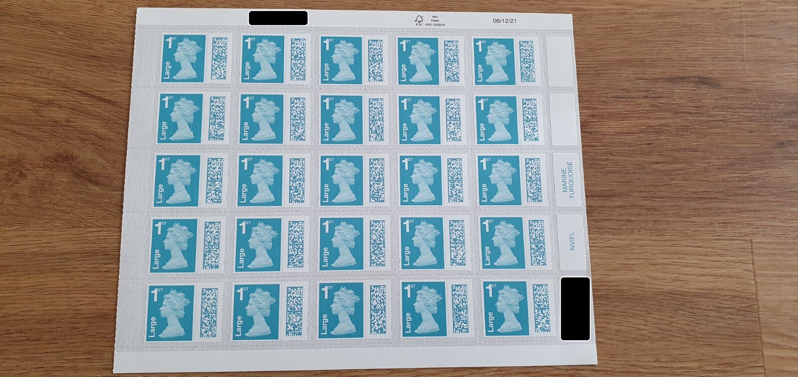 25 Genuine 1stclass LARGE barcoded stamps Royal Mail, swap out UK