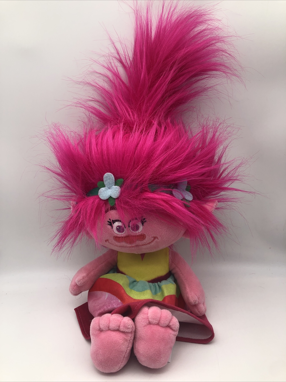 DreamWorks Trolls 2 World Tour Rainbow Poppy Plush Toy Great Condition Fast P&P